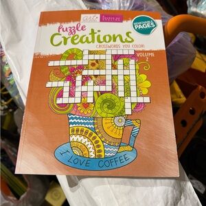 Orange and White Puzzle Book for Creative Minds